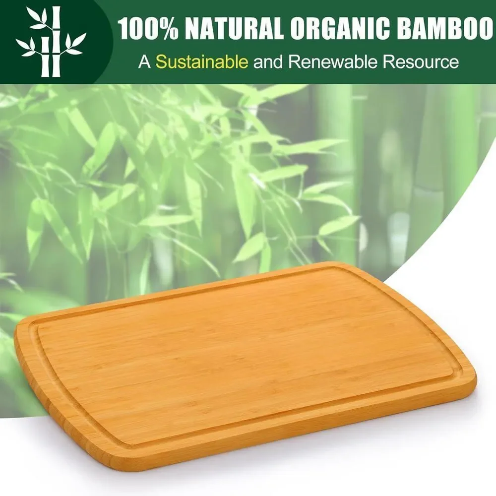 Extra Large Bamboo Cutting Boards for Kitchen 18X12.5